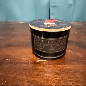 Sand + Fog Spiced Berry Candle, Soy Wax, 12 Oz, 36 Hr. Burn Time New